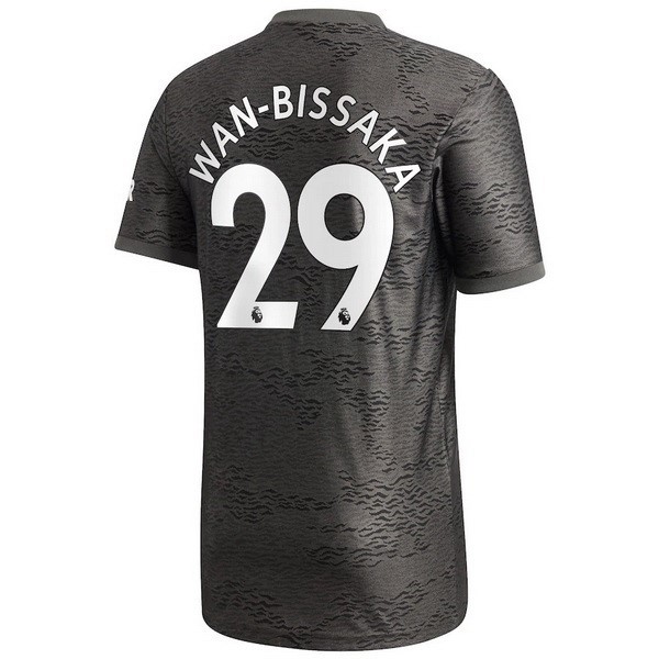 Camiseta Manchester United NO.29 Wan Bissaka 2ª 2020-2021 Negro